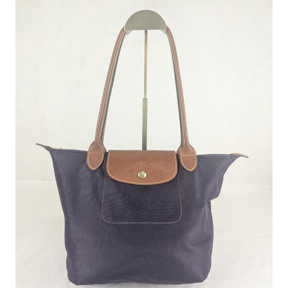 Auth Longchamp Le Pliage Travel/Tote Bag - Navy - Perfect Work/Travel Bag - Picture 1 of 10